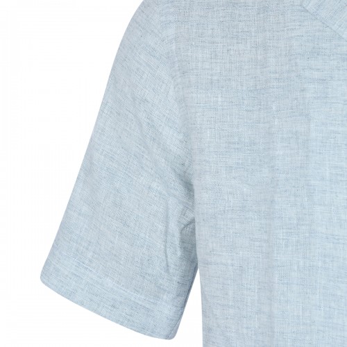 LIGHT BLUE LINEN SHIRT