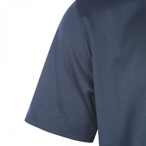 BLUE COTTON T-SHIRT