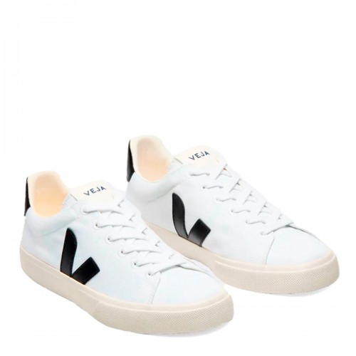 WHITE AND BLACK CAMPO SNEAKERS