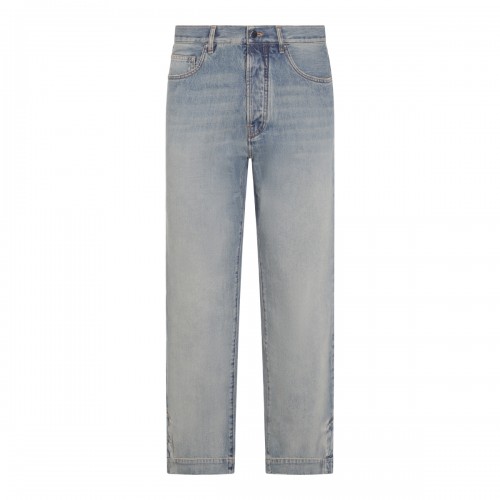 LIGHT BLUE COTTON JEANS