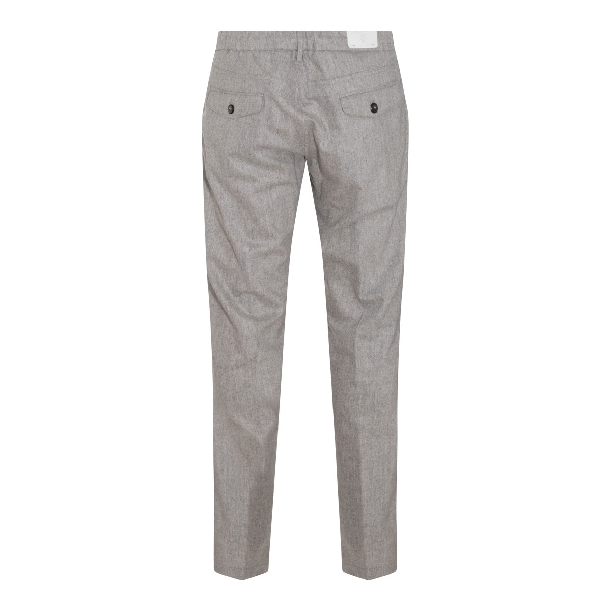GREY WOOL BLEND TROUSERS