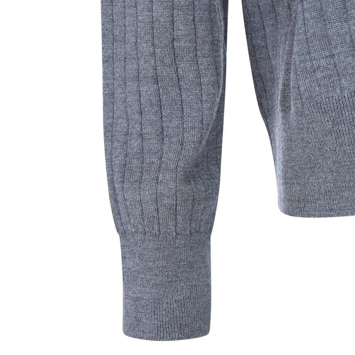 GREY WOOL KNITWEAR