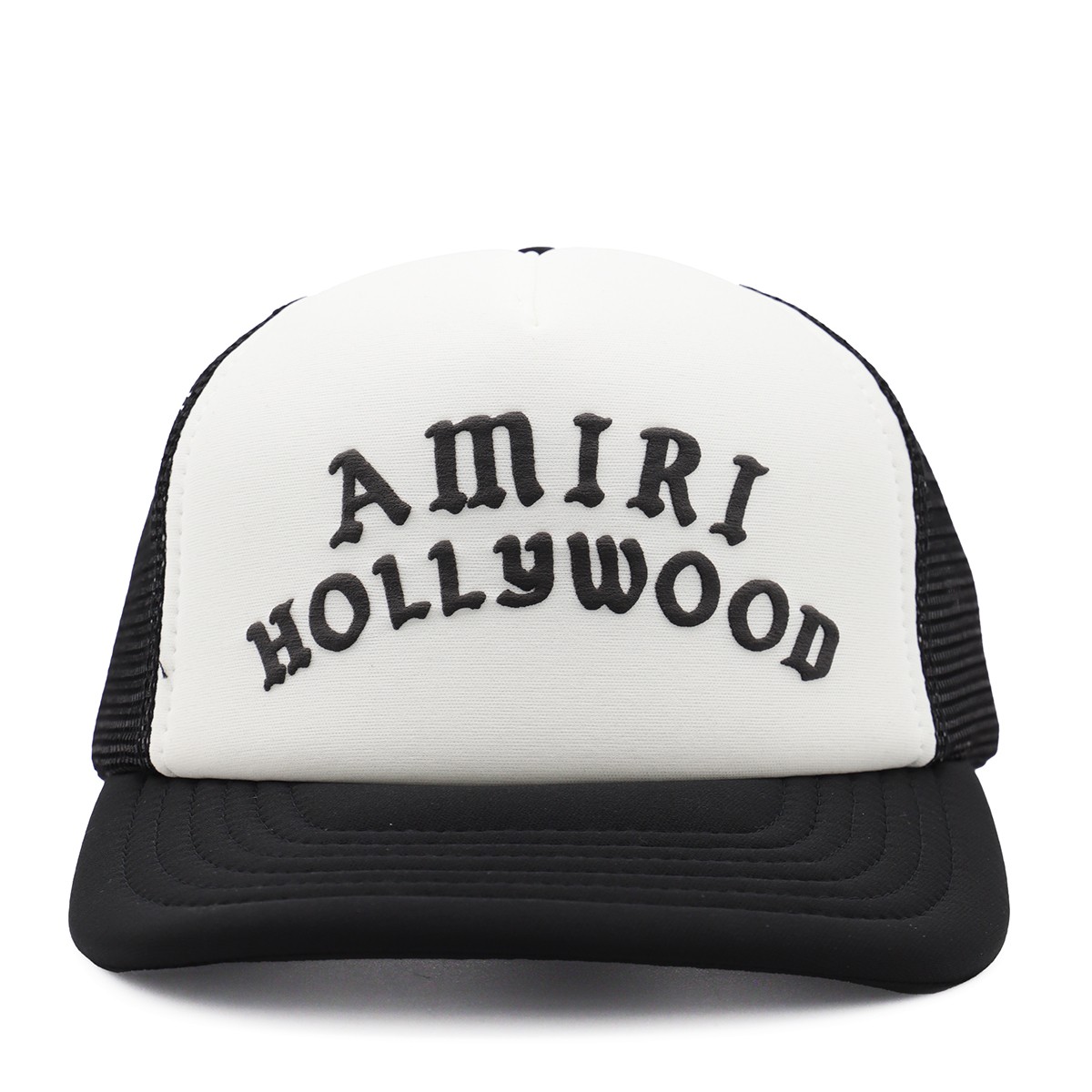 WHITE AND BLACK COTTON HAT