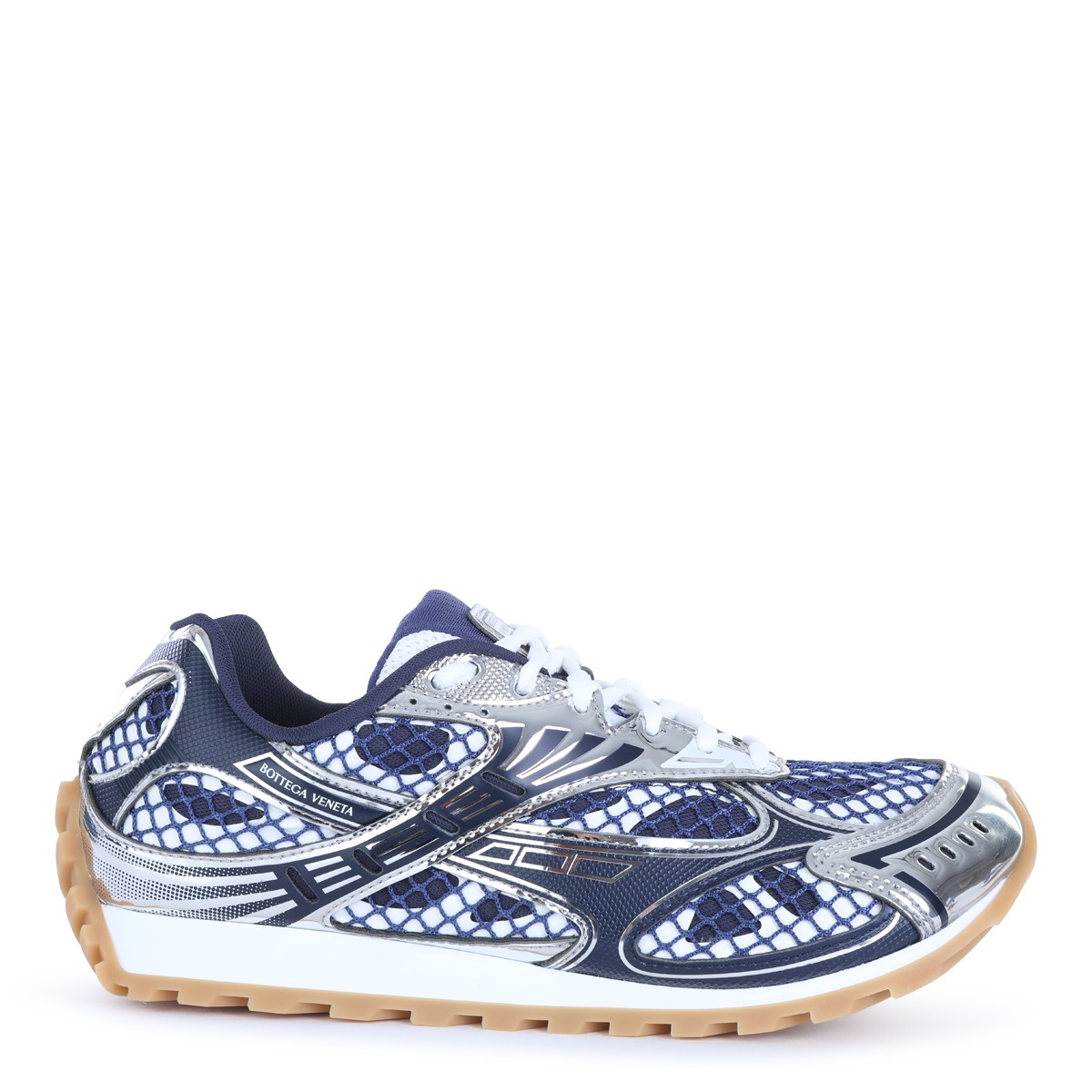 BLUE AND SILVER ORBIT SNEAKERS