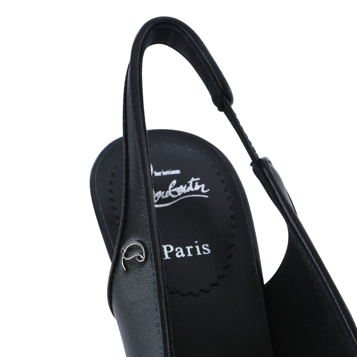 BLACK LEATHER SPORTY KATE PUMPS