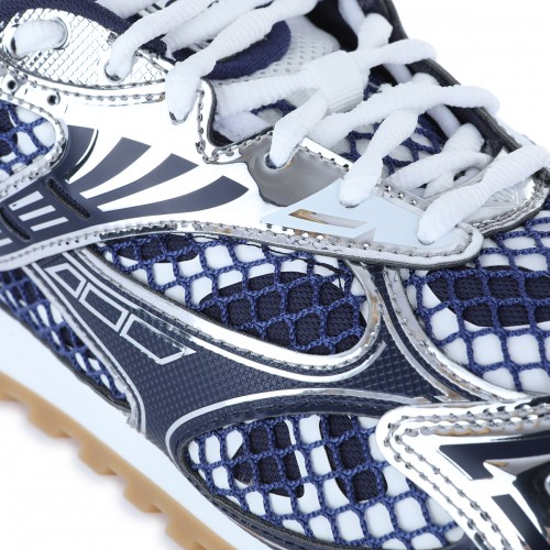 BLUE AND SILVER ORBIT SNEAKERS