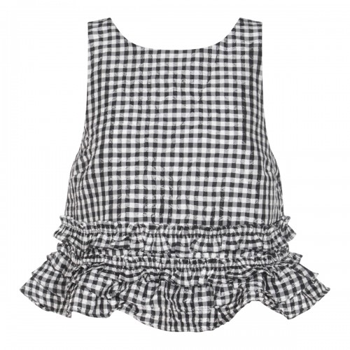 BLACK AND WHITE TOP