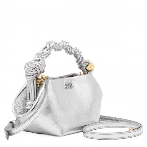 SILVER LEATHER BOU MINI... 2