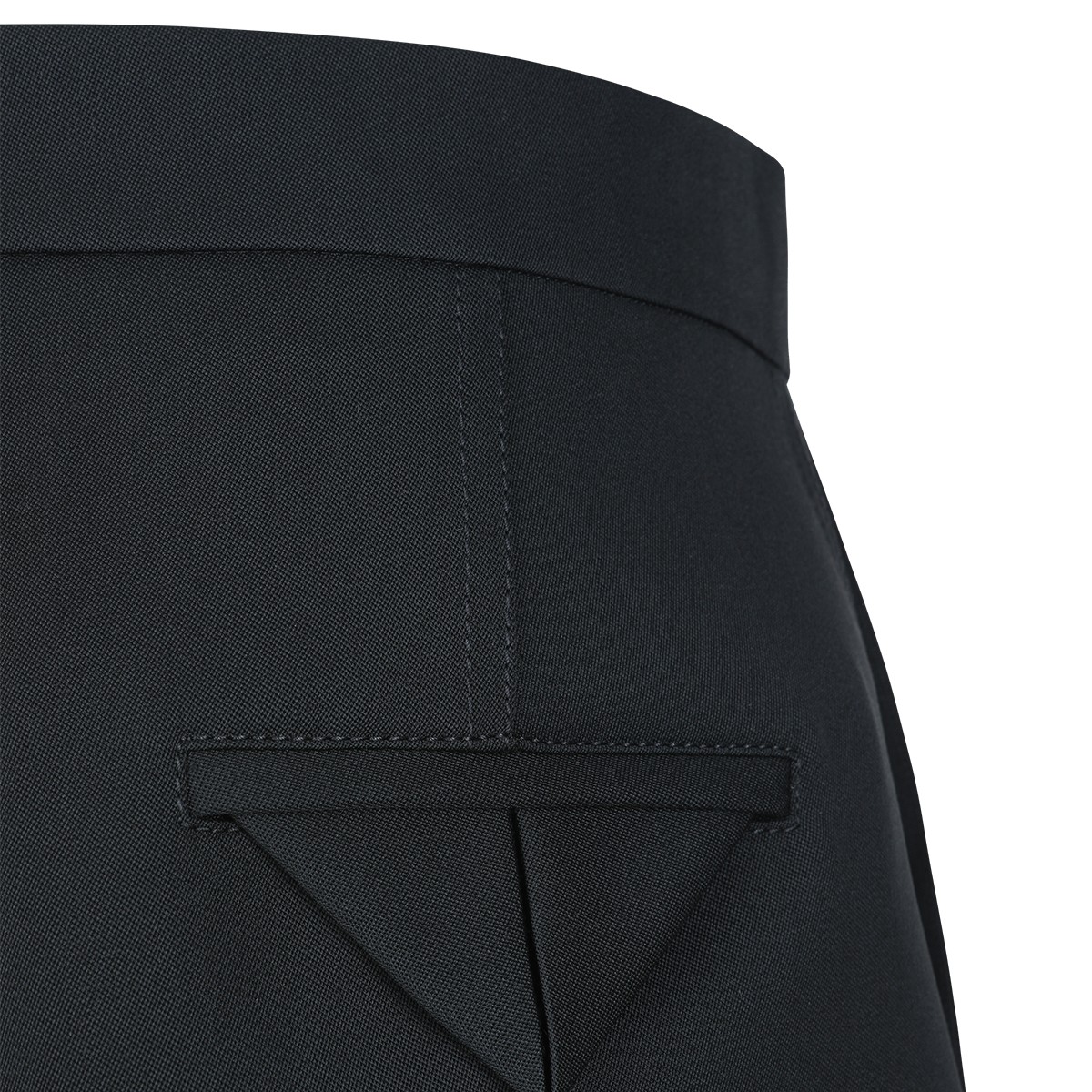 BLACK WOOL SKIRT