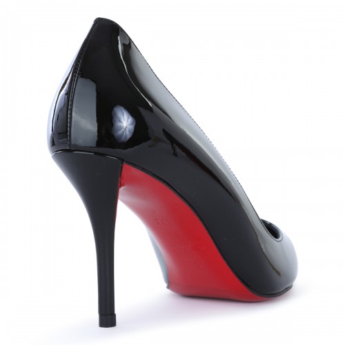 BLACK LEATHER MISS Z 80 PUMPS
