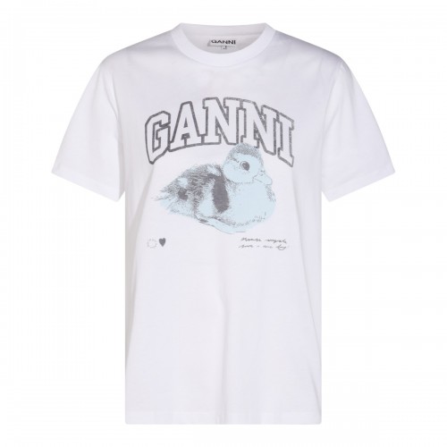 WHITE COTTON T-SHIRT