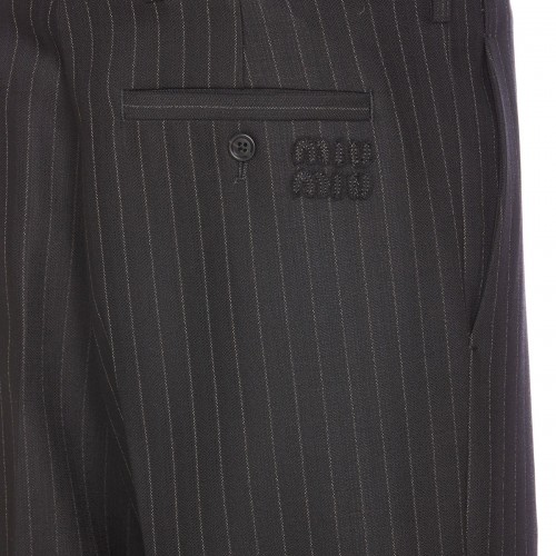BLACK WOOL PANT