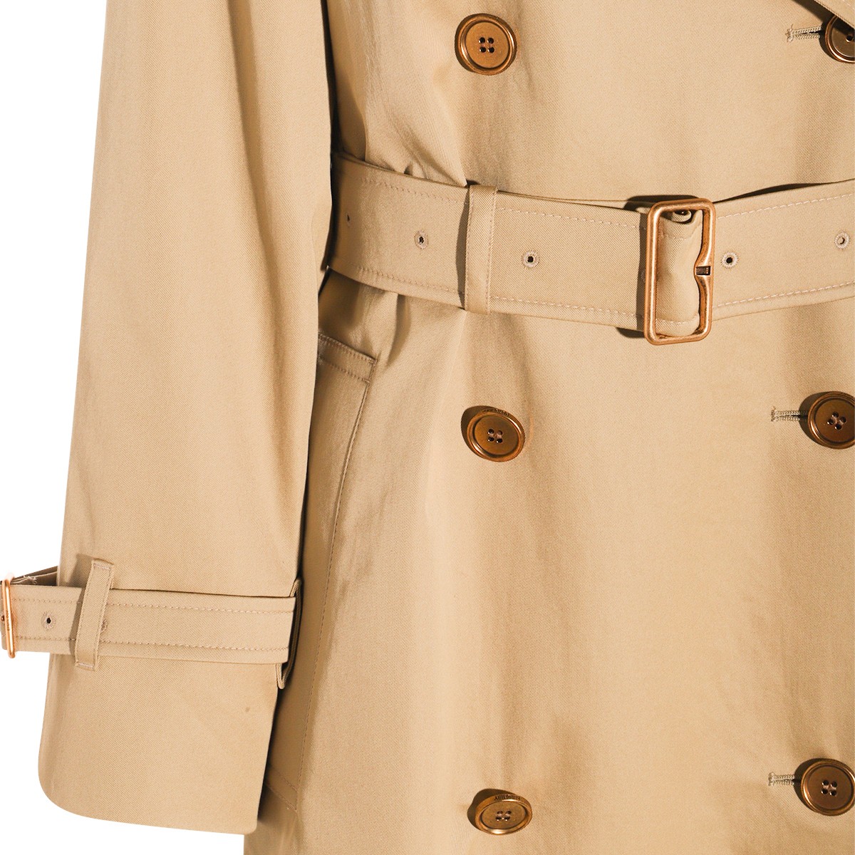 LIGHT BEIGE COTTON CASTLEFORD TRENCH... LIGHT BEIGE COTTON CASTLEFORD TRENCH...