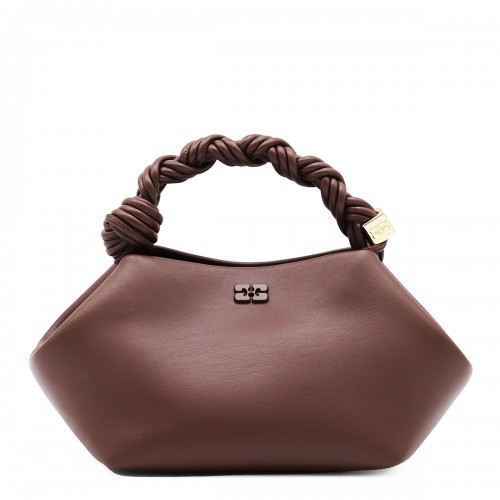 BROWN LEATHER BOU SMALL SHOULDER BAG