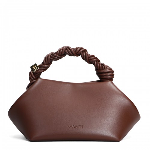 BROWN LEATHER BOU SMALL SHOULDER BAG