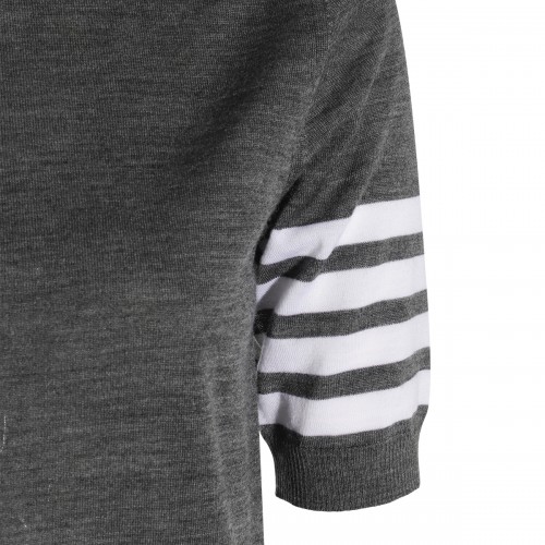 GREY WOOL KNITWEAR