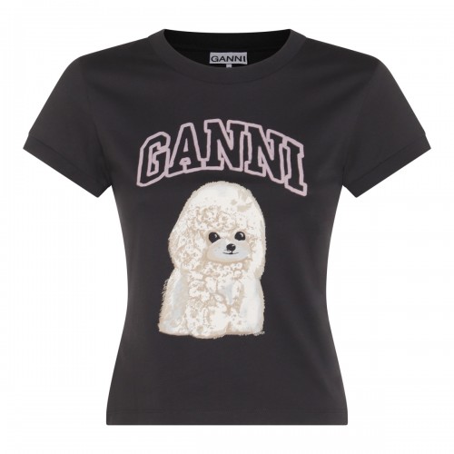 BLACK COTTON T-SHIRT