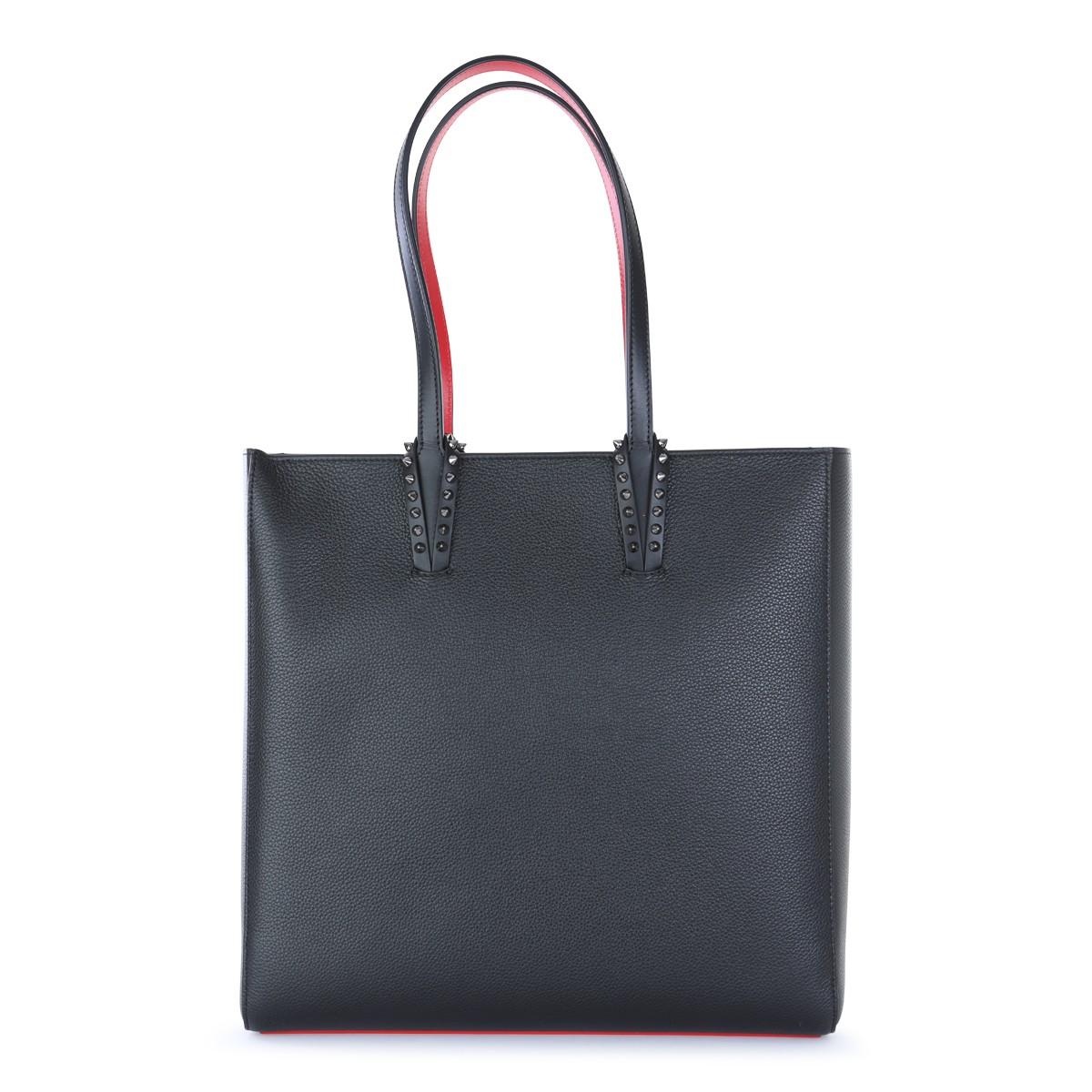 BLACK LEATHER CABATA SOFT TOTES