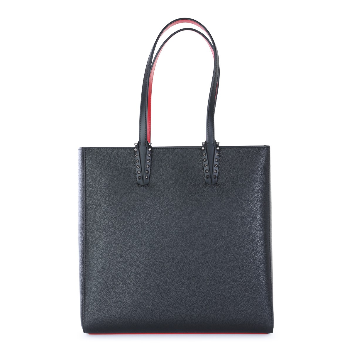 BLACK LEATHER CABATA SOFT TOTES
