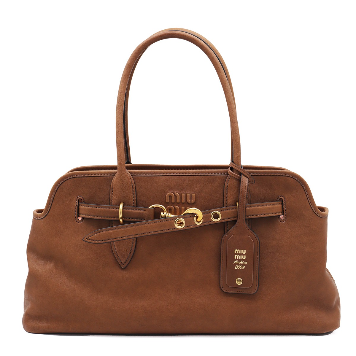 BROWN LEATHER ADVENTURE SHOULDER BAG