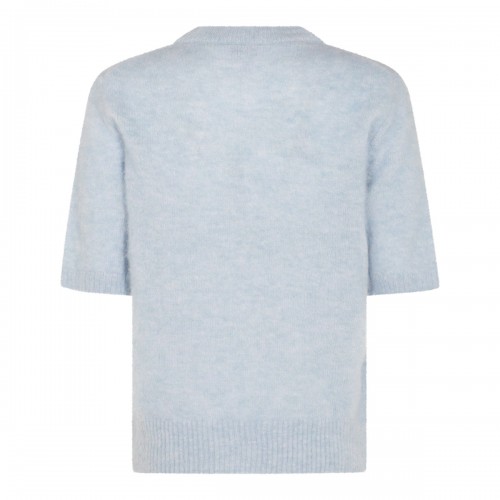 LIGHT BLUE WOOL KNITWEAR 2