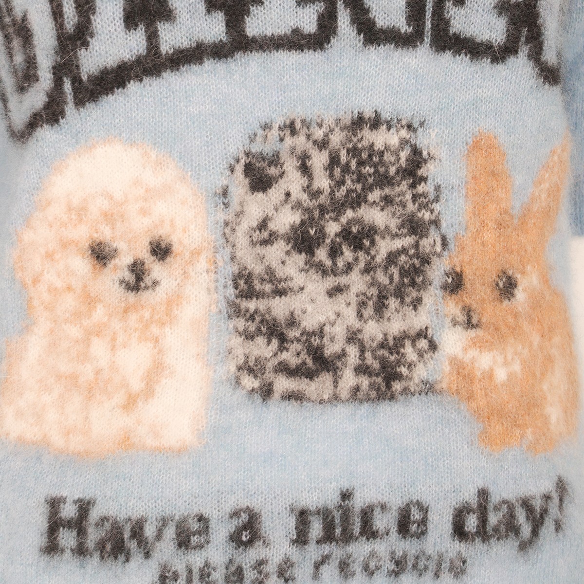 LIGHT BLUE WOOL KNITWEAR