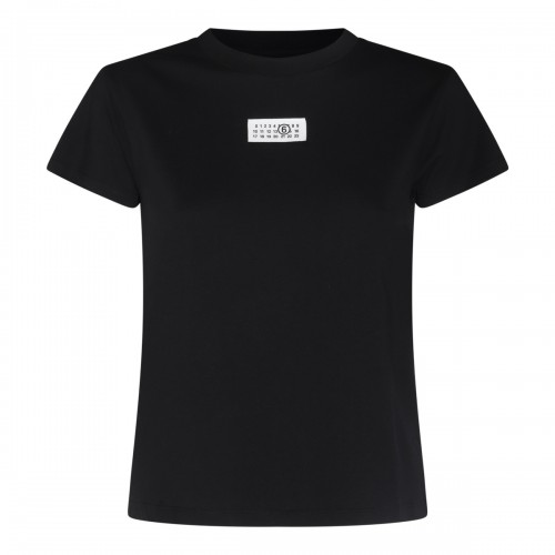 BLACK COTTON T-SHIRT
