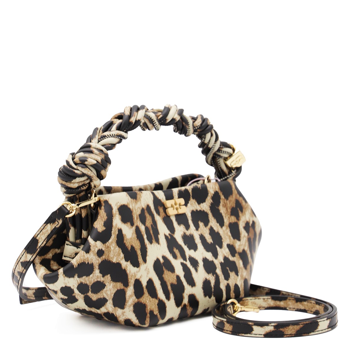 LEOPARD LEATHER BOU MINI SHOULDER BAG