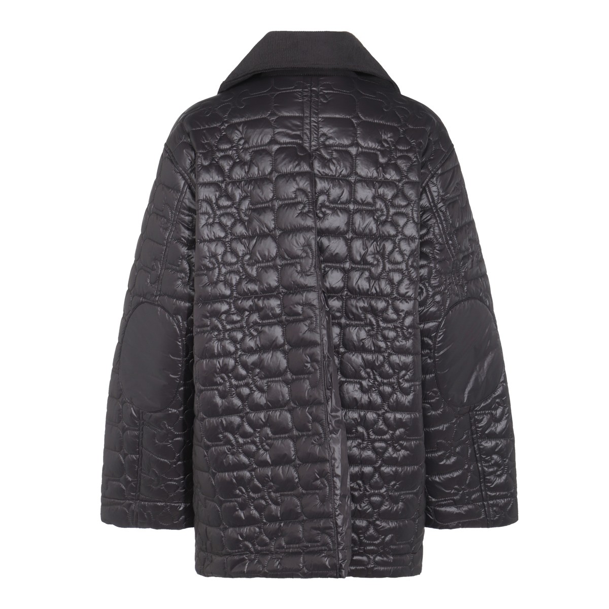BLACK SHINY QUILT COAT