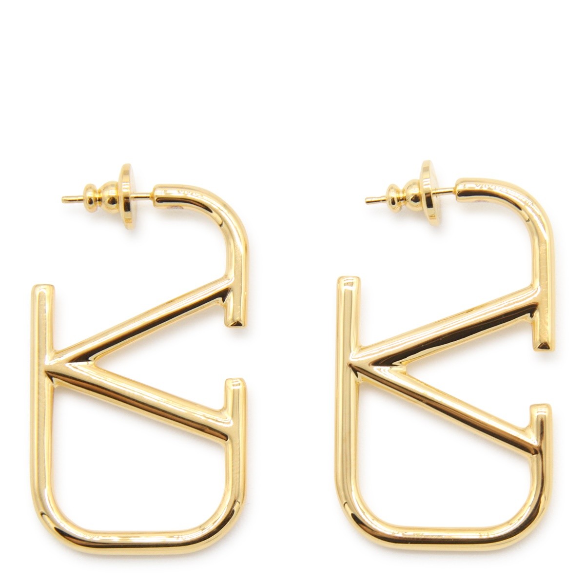 GOLD TONE BRASS EARRINGS