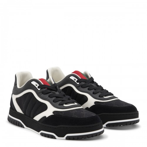 BLACK LEATHER SNEAKERS