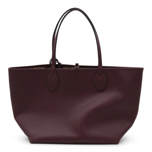 RED ANCORA LEATHER TOTISSIMA TOTE BAG