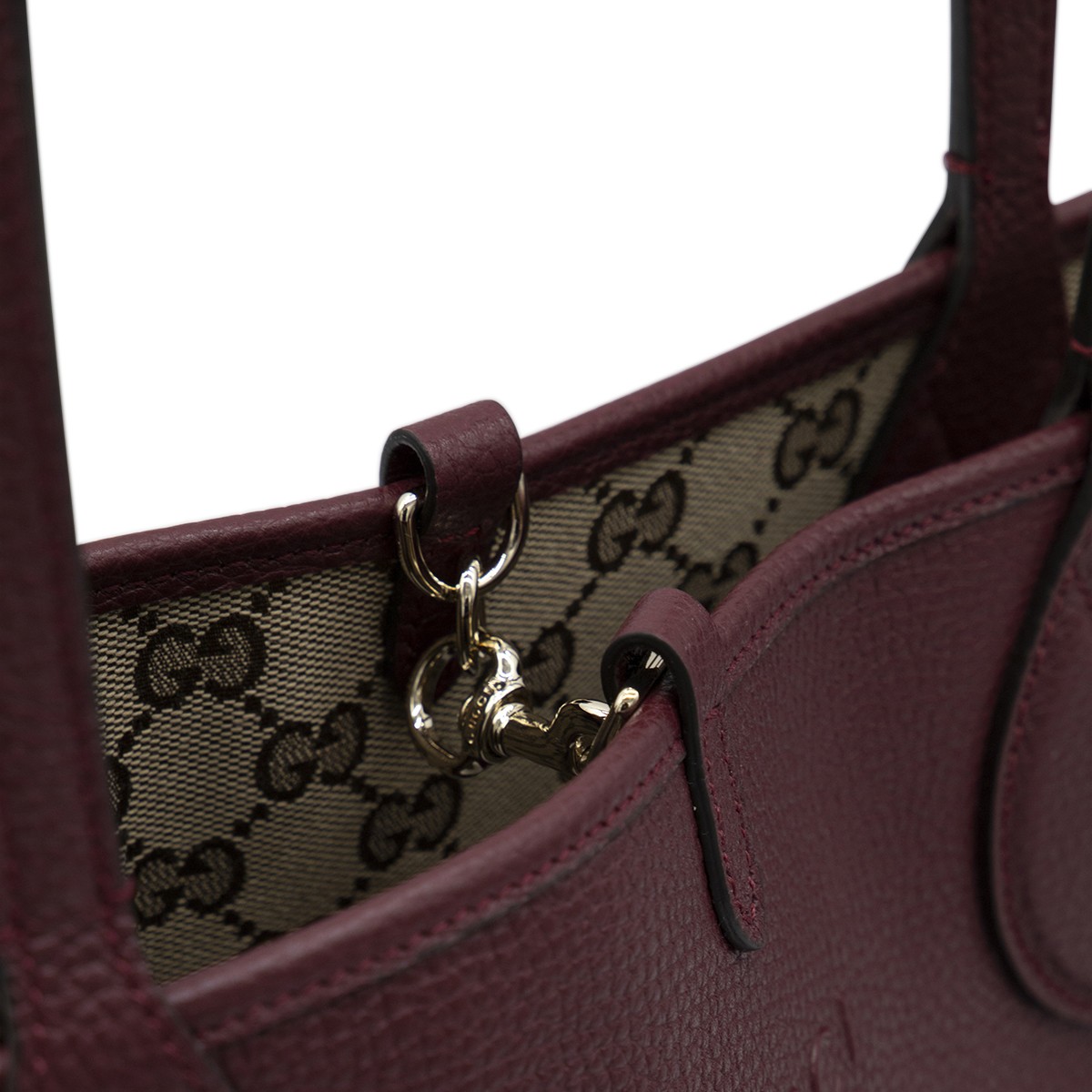 RED ANCORA LEATHER TOTISSIMA TOTE BAG