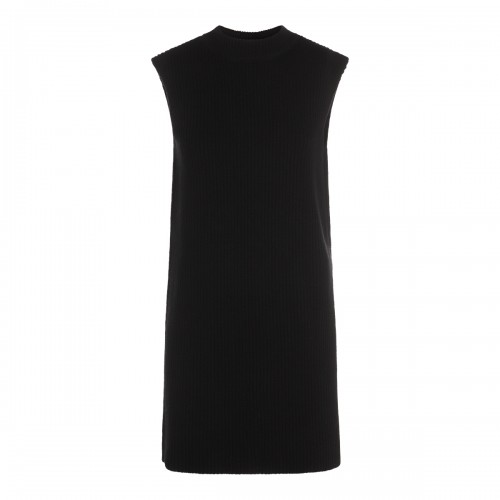 BLACK WOOL DOWN JACKET