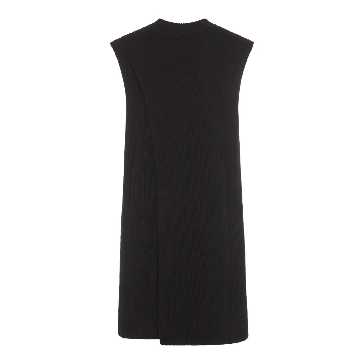 BLACK WOOL DOWN JACKET