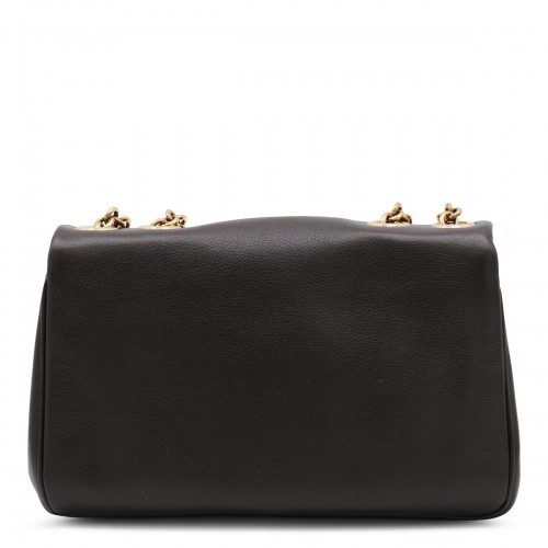 DARK BROWN LEATHER HERITAGE SHOULDER BAG