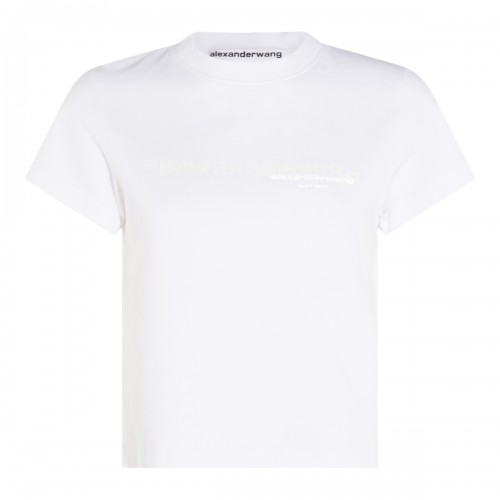 WHITE COTTON T-SHIRT