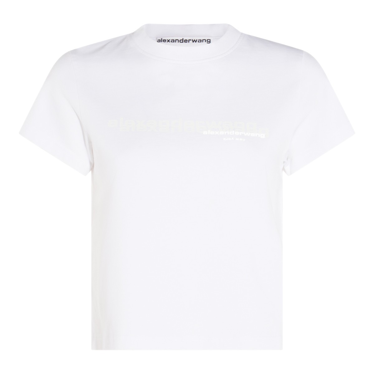 WHITE COTTON T-SHIRT