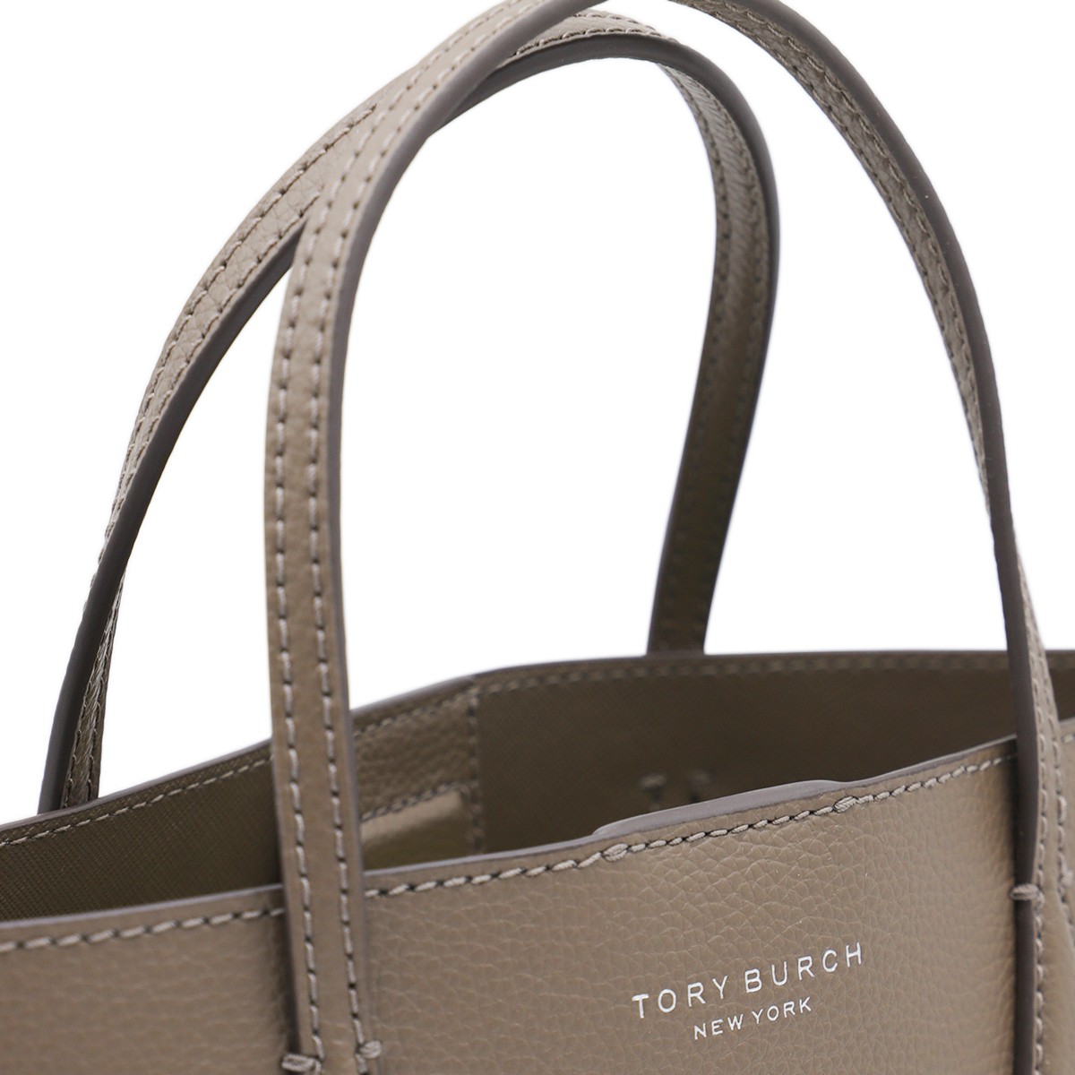 BROWN LEATHER SMALL PERRY TOTES