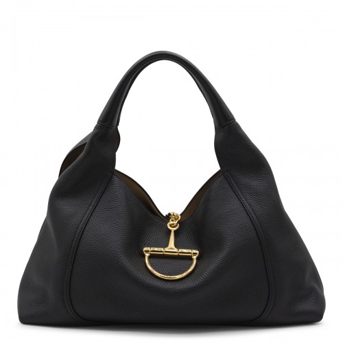 BLACK LEATHER SOFTBIT MAXI...
