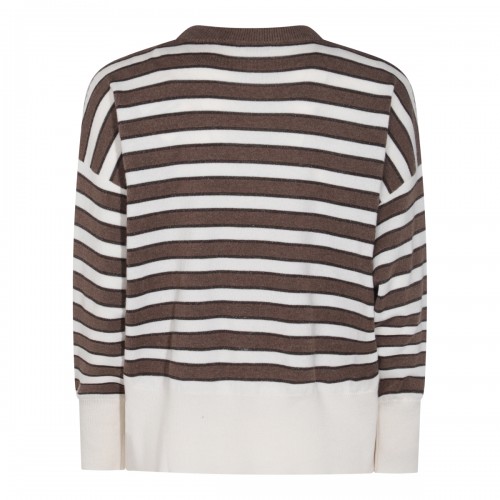 BROWN AND BEIGE WOOL KNITWEAR 2
