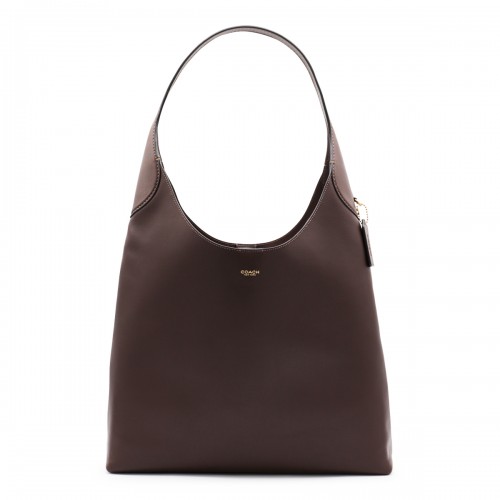 BROWN LEATHER TOTE BAG