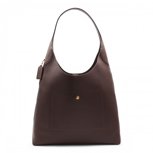 BROWN LEATHER TOTE BAG