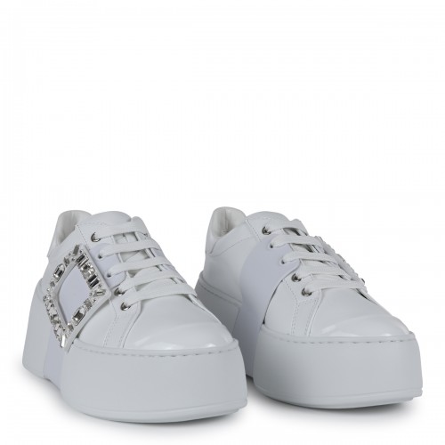 WHITE LEATHER SNEAKERS