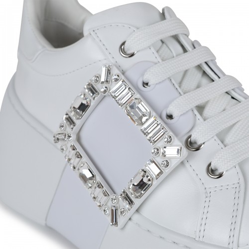 WHITE LEATHER SNEAKERS