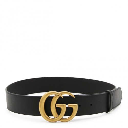 BLACK LEATHER BELT