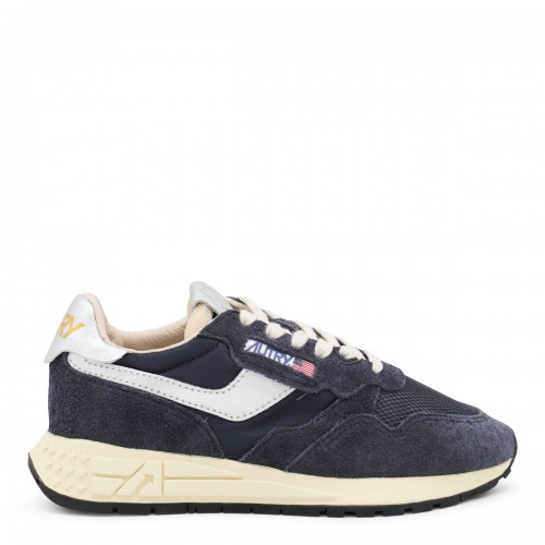 BLUE LEATHER REELWIND SNEAKERS