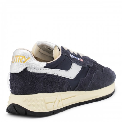 BLUE LEATHER REELWIND SNEAKERS