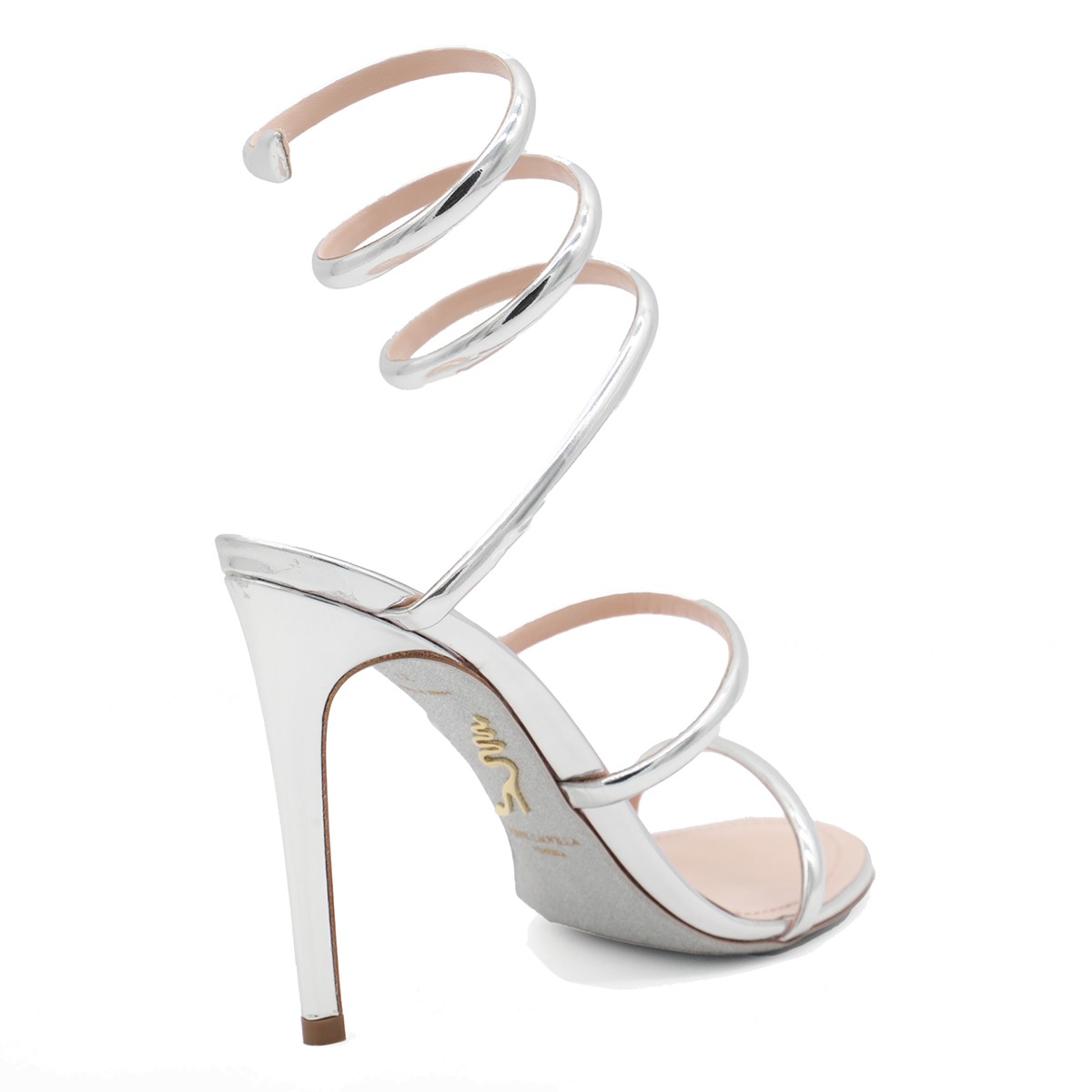 SILVER LEATHER SANDALS SILVER LEATHER SANDALS