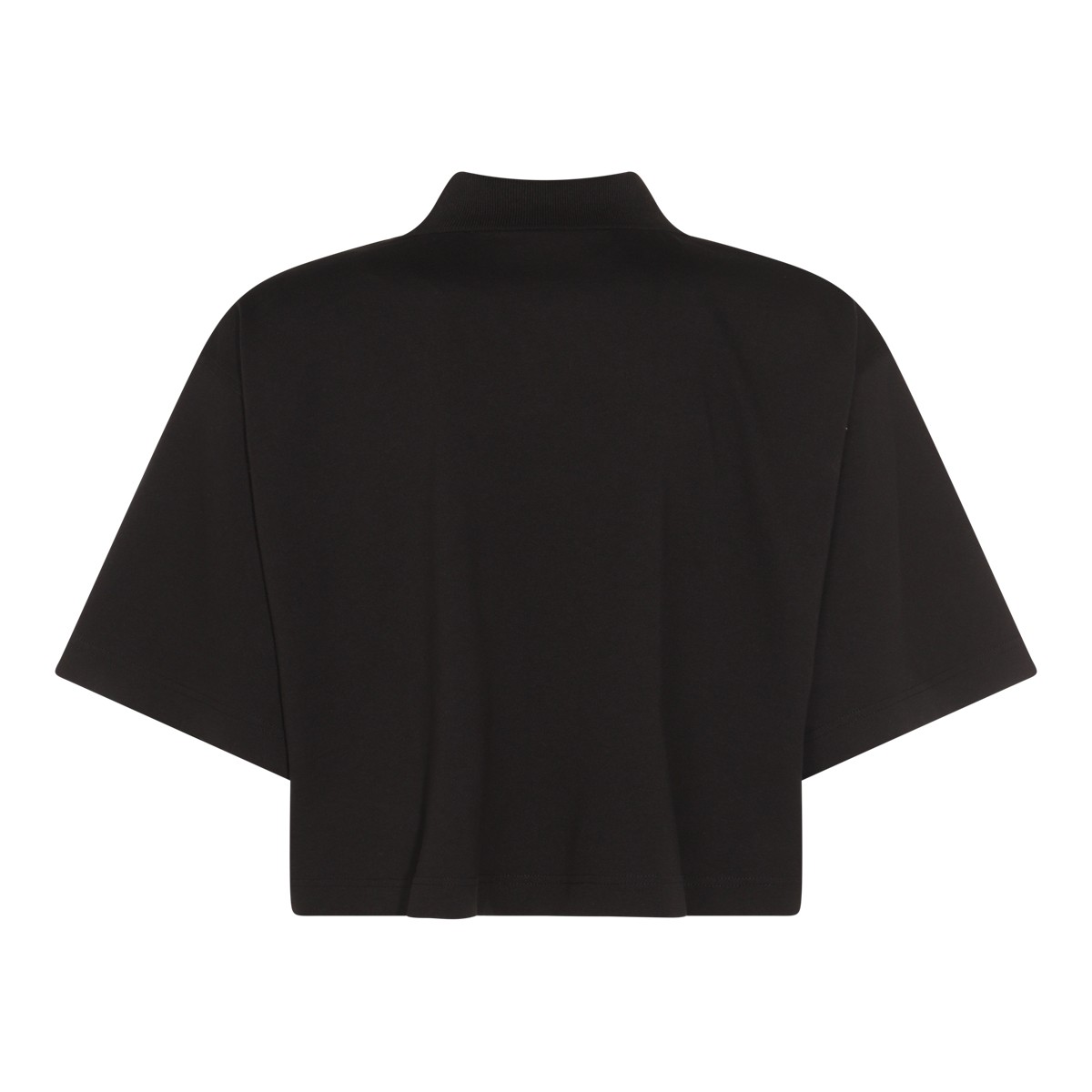 BLACK COTTON POLO SHIRT